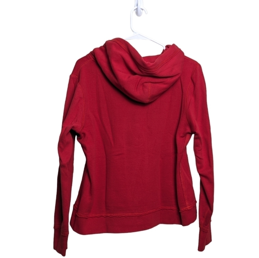 Ohio State Hoodie Vibrant Red OSU Pocket V Neck Drawstring Hooded Sweatshirt Fun - Picture 2 of 7